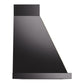 ILVE Nostalgie II Noblesse 48-Inch Canopy Wall-Mount Ducted Range Hood, 600 CFM, Glossy Black with Brass Trim, UANB48BKG