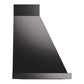 ILVE Nostalgie II Noblesse 48-Inch Canopy Wall-Mount Ducted Range Hood, 600 CFM, Glossy Black with Copper Trim, UANB48BKP