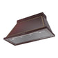 ILVE Nostalgie II Noblesse 48-Inch Canopy Wall-Mount Ducted Range Hood, 600 CFM, Burgundy with Burnished Trim, UANB48BUB