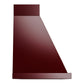 ILVE Nostalgie II Noblesse 48-Inch Canopy Wall-Mount Ducted Range Hood, 600 CFM, Burgundy with Copper Trim, UANB48BUP