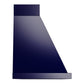 ILVE Nostalgie II Noblesse 48-Inch Canopy Wall-Mount Ducted Range Hood, 600 CFM, Midnight Blue with Chrome Trim, UANB48MBC