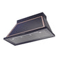 ILVE Nostalgie II Noblesse 48-Inch Canopy Wall-Mount Ducted Range Hood, 600 CFM, Midnight Blue with Copper Trim, UANB48MBP