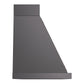 ILVE Nostalgie II Noblesse 48-Inch Canopy Wall-Mount Ducted Range Hood, 600 CFM, Graphite Matte with Burnished Trim, UANB48MGB
