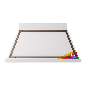 ILVE Nostalgie II Noblesse 48-Inch Canopy Wall-Mount Ducted Range Hood, 600 CFM, RAL with Burnished Trim, UANB48RAB