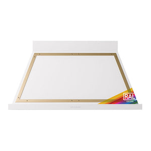 ILVE Nostalgie II Noblesse 48-Inch Canopy Wall-Mount Ducted Range Hood, 600 CFM, RAL with Brass Trim, UANB48RAG
