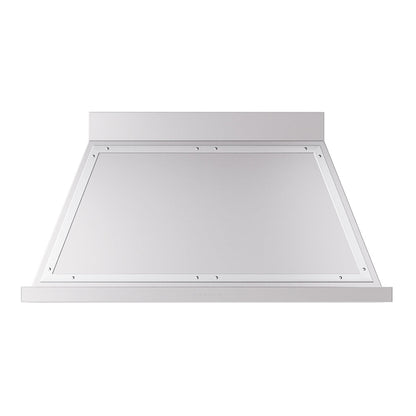 ILVE Nostalgie II Noblesse 48-Inch Canopy Wall-Mount Ducted Range Hood, 600 CFM, Stainless Steel with Chrome Trim, UANB48SSC