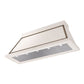 ILVE Nostalgie II Noblesse 60-Inch Canopy Wall-Mount Ducted Range Hood, 600 CFM, Antique White with Burnished Trim, UANB60AWB