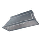 ILVE Nostalgie II Noblesse 60-Inch Canopy Wall-Mount Ducted Range Hood, 600 CFM, Blue Grey with Chrome Trim, UANB60BGC