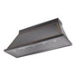 ILVE Nostalgie II Noblesse 60-Inch Canopy Wall-Mount Ducted Range Hood, 600 CFM, Glossy Black with Burnished Trim, UANB60BKB