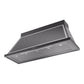 ILVE Nostalgie II Noblesse 60-Inch Canopy Wall-Mount Ducted Range Hood, 600 CFM, Glossy Black with Chrome Trim, UANB60BKC