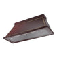 ILVE Nostalgie II Noblesse 60-Inch Canopy Wall-Mount Ducted Range Hood, 600 CFM, Burgundy with Burnished Trim, UANB60BUB