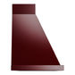 ILVE Nostalgie II Noblesse 60-Inch Canopy Wall-Mount Ducted Range Hood, 600 CFM, Burgundy with Copper Trim, UANB60BUP