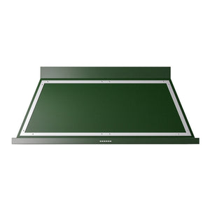 ILVE Nostalgie II Noblesse 60-Inch Canopy Wall-Mount Ducted Range Hood, 600 CFM, Emerald Green with Chrome Trim, UANB60EGC