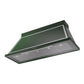 ILVE Nostalgie II Noblesse 60-Inch Canopy Wall-Mount Ducted Range Hood, 600 CFM, Emerald Green with Chrome Trim, UANB60EGC