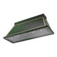 ILVE Nostalgie II Noblesse 60-Inch Canopy Wall-Mount Ducted Range Hood, 600 CFM, Emerald Green with Brass Trim, UANB60EGG