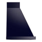 ILVE Nostalgie II Noblesse 60-Inch Canopy Wall-Mount Ducted Range Hood, 600 CFM, Midnight Blue with Burnished Trim, UANB60MBB