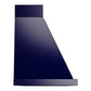 ILVE Nostalgie II Noblesse 60-Inch Canopy Wall-Mount Ducted Range Hood, 600 CFM, Midnight Blue with Brass Trim, UANB60MBG