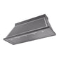ILVE Nostalgie II Noblesse 60-Inch Canopy Wall-Mount Ducted Range Hood, 600 CFM, Graphite Matte with Chrome Trim, UANB60MGC