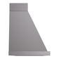 ILVE Nostalgie II Noblesse 60-Inch Canopy Wall-Mount Ducted Range Hood, 600 CFM, Graphite Matte with Chrome Trim, UANB60MGC