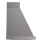 ILVE Nostalgie II Noblesse 60-Inch Canopy Wall-Mount Ducted Range Hood, 600 CFM, Graphite Matte with Brass Trim, UANB60MGG