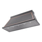 ILVE Nostalgie II Noblesse 60-Inch Canopy Wall-Mount Ducted Range Hood, 600 CFM, Graphite Matte with Copper Trim, UANB60MGP