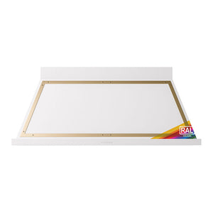 ILVE Nostalgie II Noblesse 60-Inch Canopy Wall-Mount Ducted Range Hood, 600 CFM, RAL with Brass Trim, UANB60RAG
