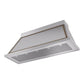 ILVE Nostalgie II Noblesse 60-Inch Canopy Wall-Mount Ducted Range Hood, 600 CFM, Stainless Steel with Burnished Trim, UANB60SSB