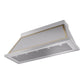 ILVE Nostalgie II Noblesse 60-Inch Canopy Wall-Mount Ducted Range Hood, 600 CFM, Stainless Steel with Brass Trim, UANB60SSG
