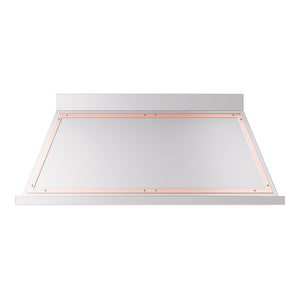 ILVE Nostalgie II Noblesse 60-Inch Canopy Wall-Mount Ducted Range Hood, 600 CFM, Stainless Steel with Copper Trim, UANB60SSP