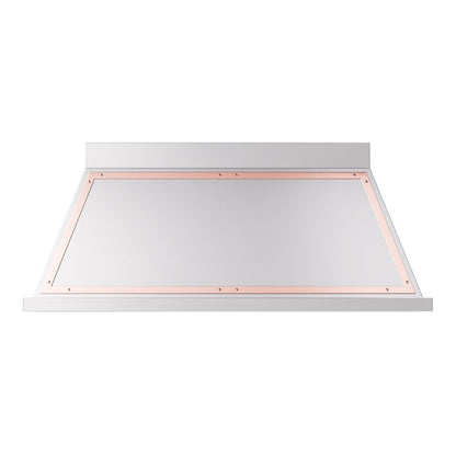 ILVE Nostalgie II Noblesse 60-Inch Canopy Wall-Mount Ducted Range Hood, 600 CFM, Stainless Steel with Copper Trim, UANB60SSP