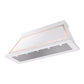ILVE Nostalgie II Noblesse 60-Inch Canopy Wall-Mount Ducted Range Hood, 600 CFM, White with Copper Trim, UANB60WHP