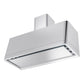 ILVE Panoramagic 48-Inch Chimney Wall-Mount Ducted Range Hood, 850 CFM, Stainless Steel, UAPM120SS