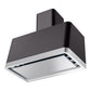ILVE Panoramagic 36-Inch Chimney Wall-Mount Ducted Range Hood, 600 CFM, Matte Black, UAPM90MK