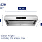 Hauslane Chef 30-in Ducted Stainless Steel Undercabinet Range Hood