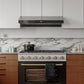 Hauslane | Chef Ducted Black Stainless Steel Undercabinet Range Hood, UC-PS18BSS