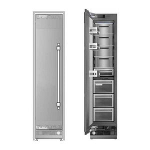 ILVE 18-Inch Freezer Column with 8.6 cu. ft. Capacity, Automatic Ice Maker, UFFC18SINPRY