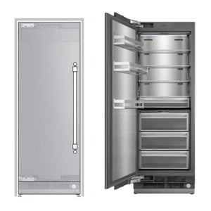 ILVE 30-Inch Freezer Column with 16 cu. ft. Capacity, Ice Maker, Reversible Door, UFFC30SINPRY
