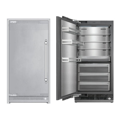 ILVE 36-Inch Freezer Column with Ice Maker, UFFC36SINPRY