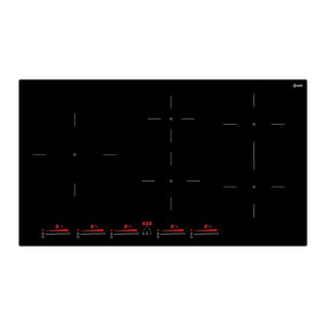 ILVE Professional Plus II 36-Inch Induction Cooktop with 5 Induction Zones, Glossy Black, UHCI36TCRPBK