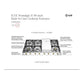 ILVE Nostalgie II 48-Inch Gas Cooktop with 8 Sealed Burners + Griddle, Stainless Steel with Burnished Trim, Liquid Propane, UHCP1265FNSSBLP