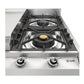 ILVE Nostalgie II 48-Inch Gas Cooktop with 8 Sealed Burners + Griddle, Stainless Steel with Chrome Trim, Liquid Propane, UHCP1265FNSSCLP