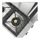 ILVE Nostalgie II 36-Inch Gas Cooktop with 6 Sealed Burners + Griddle, Stainless Steel with Chrome Trim, Liquid Propane, UHCP36FNSSCLP