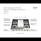 ILVE Nostalgie II 36-Inch Gas Cooktop with 6 Sealed Burners + Griddle, Stainless Steel with Brass Trim, Liquid Propane, UHCP36FNSSGLP