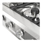 ILVE Professional Plus II 36-Inch Gas Cooktop with 6 Sealed Burners + Griddle, Stainless Steel, Natural Gas, UHCP36FSS