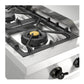 ILVE Nostalgie II 48-Inch Gas Cooktop with 8 Sealed Burners + Griddle, Stainless Steel with Burnished Trim, Natural Gas, UHCP48FNSSB
