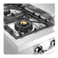 ILVE Nostalgie II 48-Inch Gas Cooktop with 8 Sealed Burners + Griddle, Stainless Steel with Chrome Trim, Natural Gas, UHCP48FNSSC