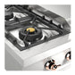 ILVE Nostalgie II 48-Inch Gas Cooktop with 8 Sealed Burners + Griddle, Stainless Steel with Copper Trim, Liquid Propane, UHCP48FNSSPLP