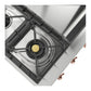 ILVE Nostalgie II 48-Inch Gas Cooktop with 8 Sealed Burners + Griddle, Stainless Steel with Copper Trim, Liquid Propane, UHCP48FNSSPLP