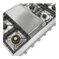 ILVE Professional Plus II 48-Inch Gas Cooktop with 8 Sealed Burners + Griddle, Stainless Steel, Natural Gas, UHCP48FSS