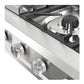 ILVE Professional Plus II 48-Inch Gas Cooktop with 8 Sealed Burners + Griddle, Stainless Steel, Natural Gas, UHCP48FSS